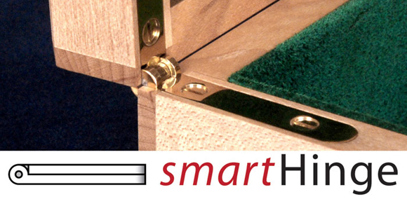 polished brass smartHinges - the original and best box hinge